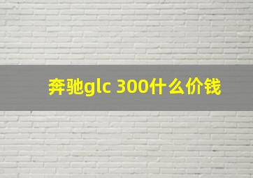 奔驰glc 300什么价钱